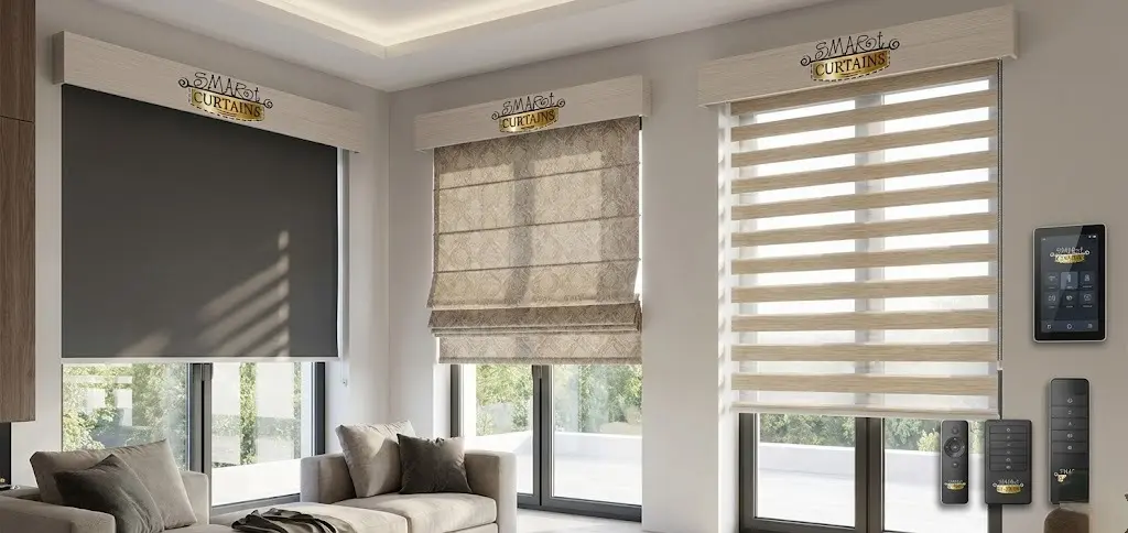 أنواع الستائر الكهربائية