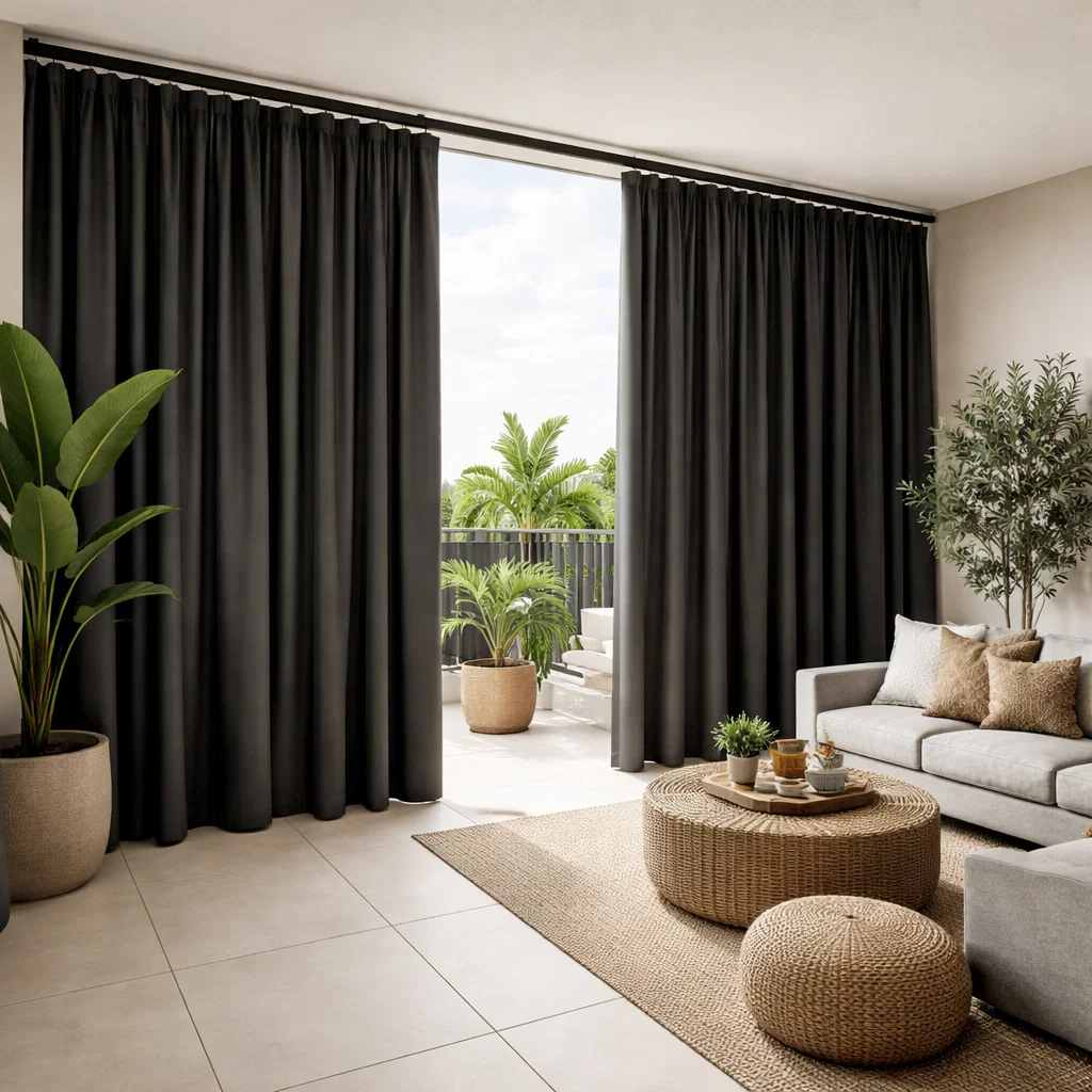 ستائر بلاك اوت الكهربائية للبلكونات